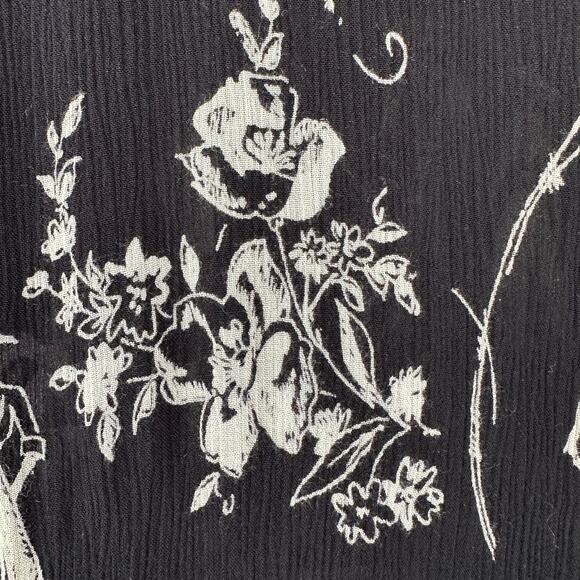 SOLD Vintage Bila Midi Dress Womens Medium Button Front Boho witchy whimsigoth - Picture 9 of 14